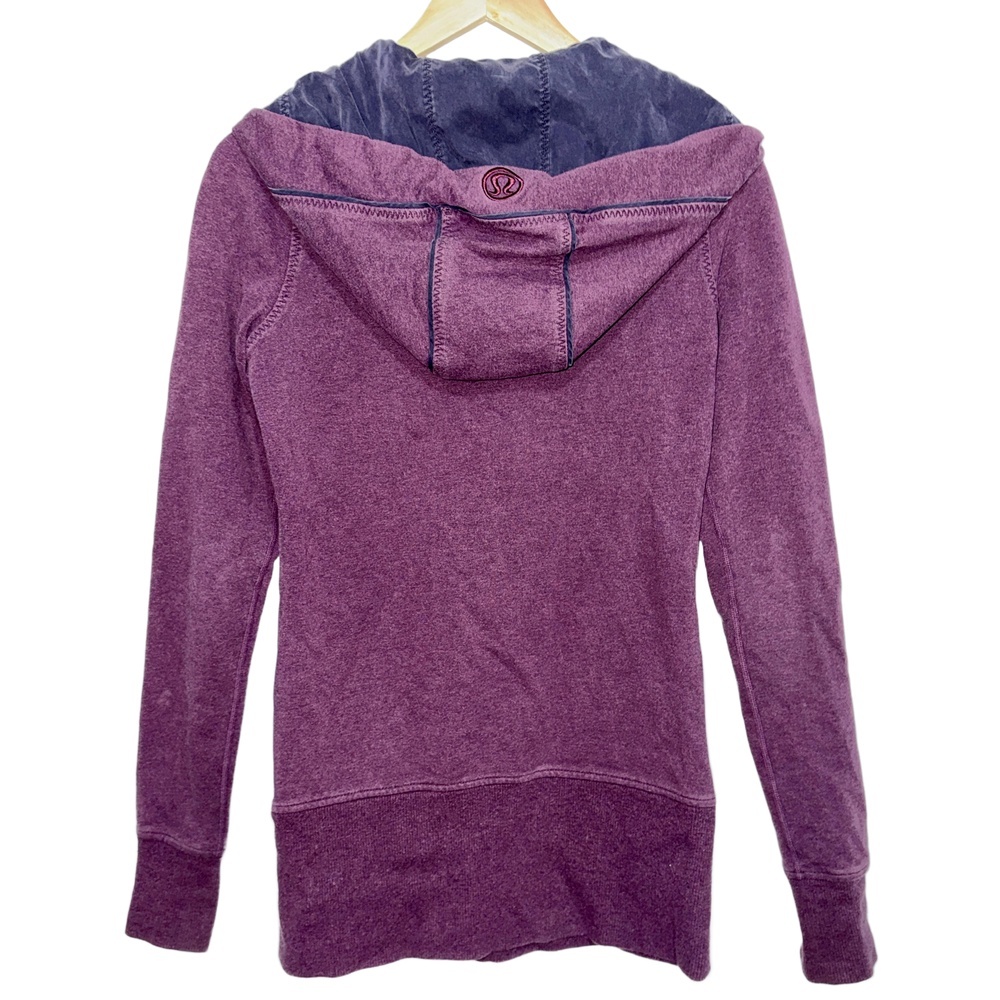 Lululemon Live Simply Jacket Purple Silver Casual Athletic Zip Up Coat Size 6 - Picture 2 of 8